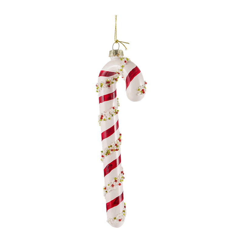 Christmas Glass Ornament Broccoli / Candy Cane / Globe with Deer Shape