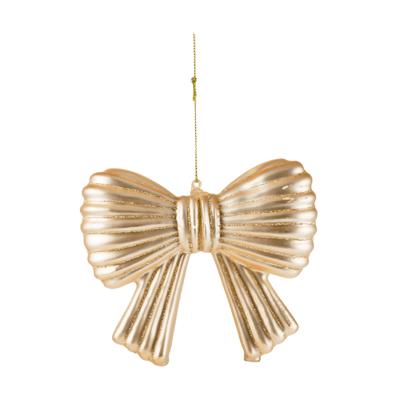 Christmas Glitter Bow Ornament Hanging Decoration