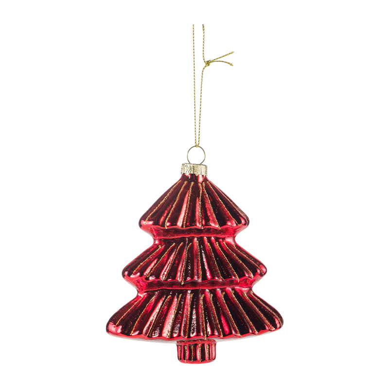 Christmas Glass Ornament Rainbow Star Shape