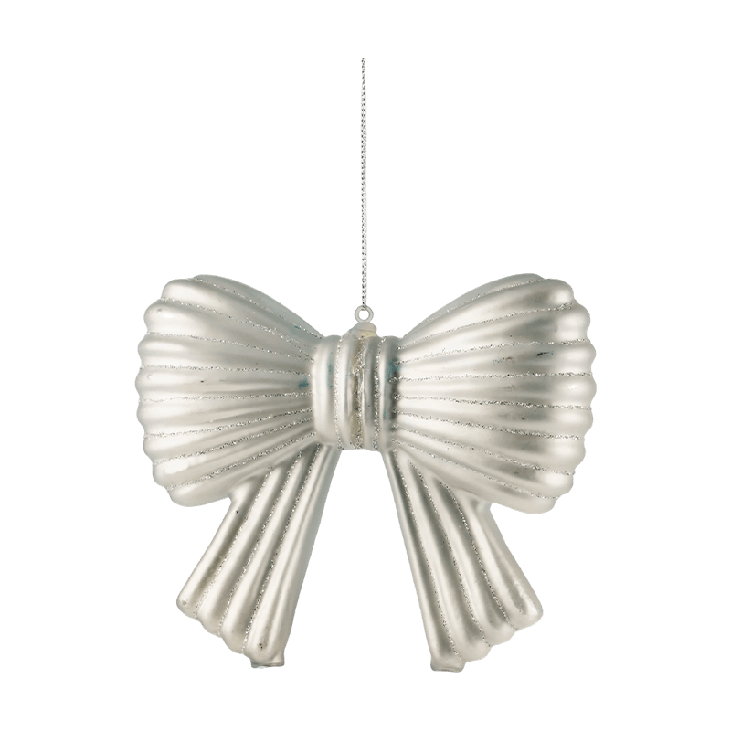 Christmas Glitter Bow Ornament Hanging Decoration
