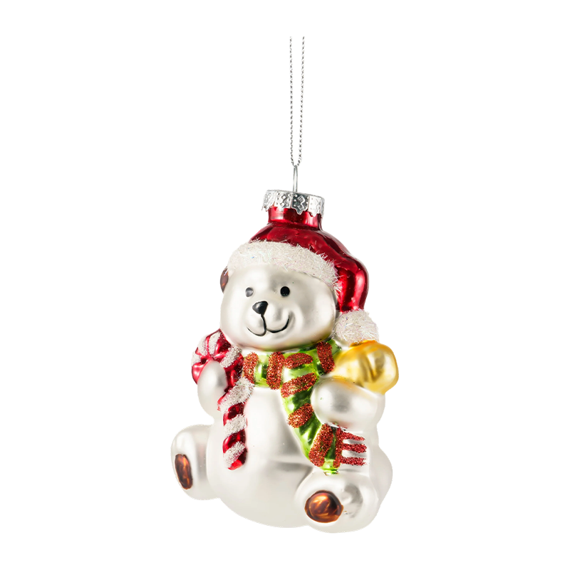 Hand-Painted Blown Glass Christmas Character Ornaments