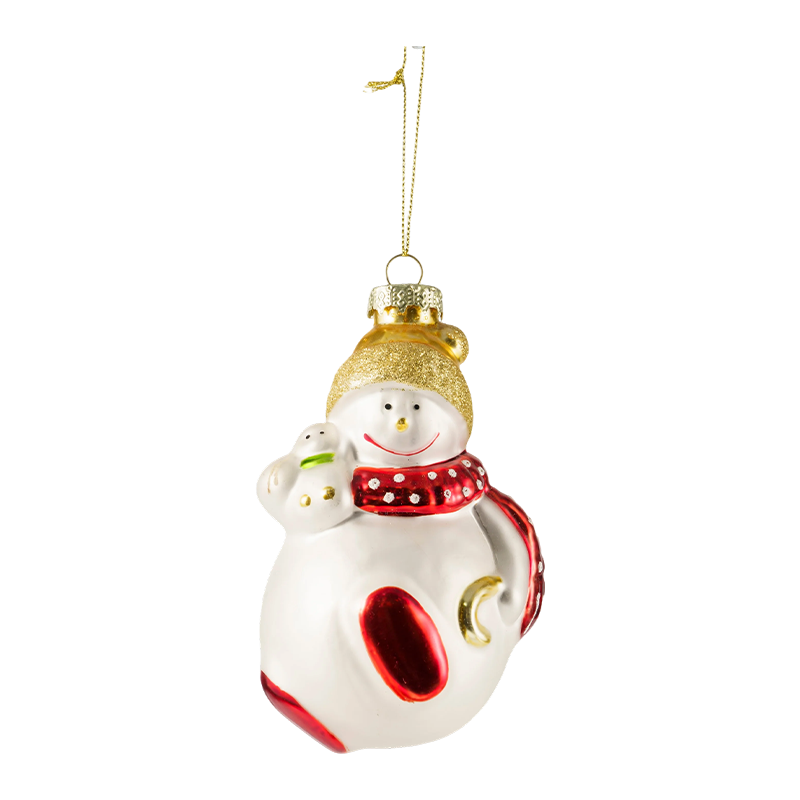 Hand-Painted Blown Glass Christmas Character Ornaments