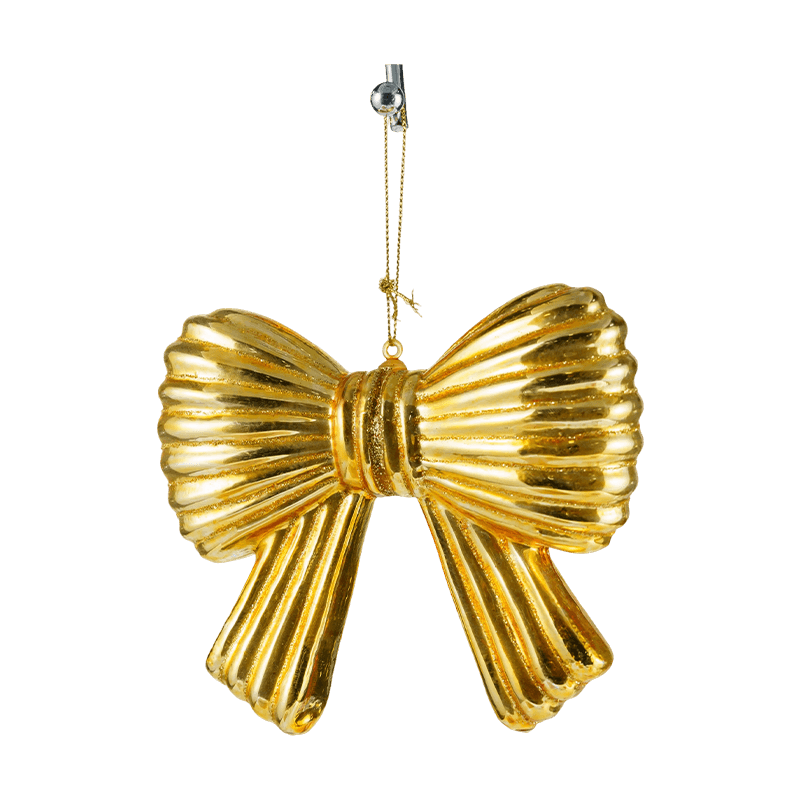 Christmas Glitter Bow Ornament Hanging Decoration
