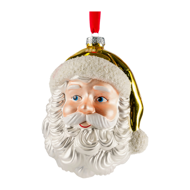 Hand-Painted Blown Glass Christmas Character Ornaments