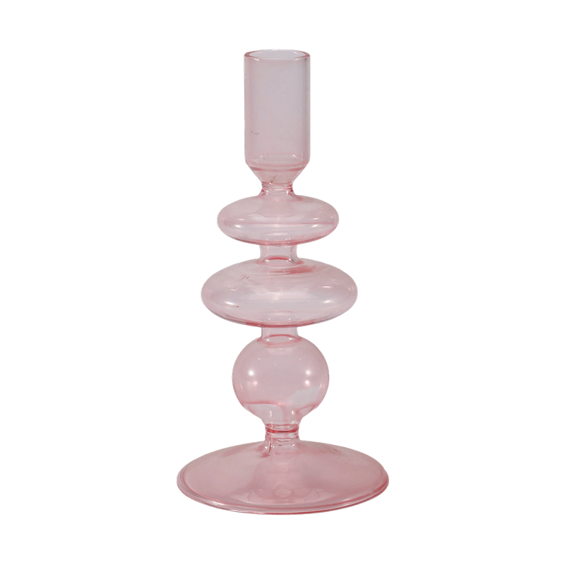 18cmColorful Glass Candle Holder Collection
