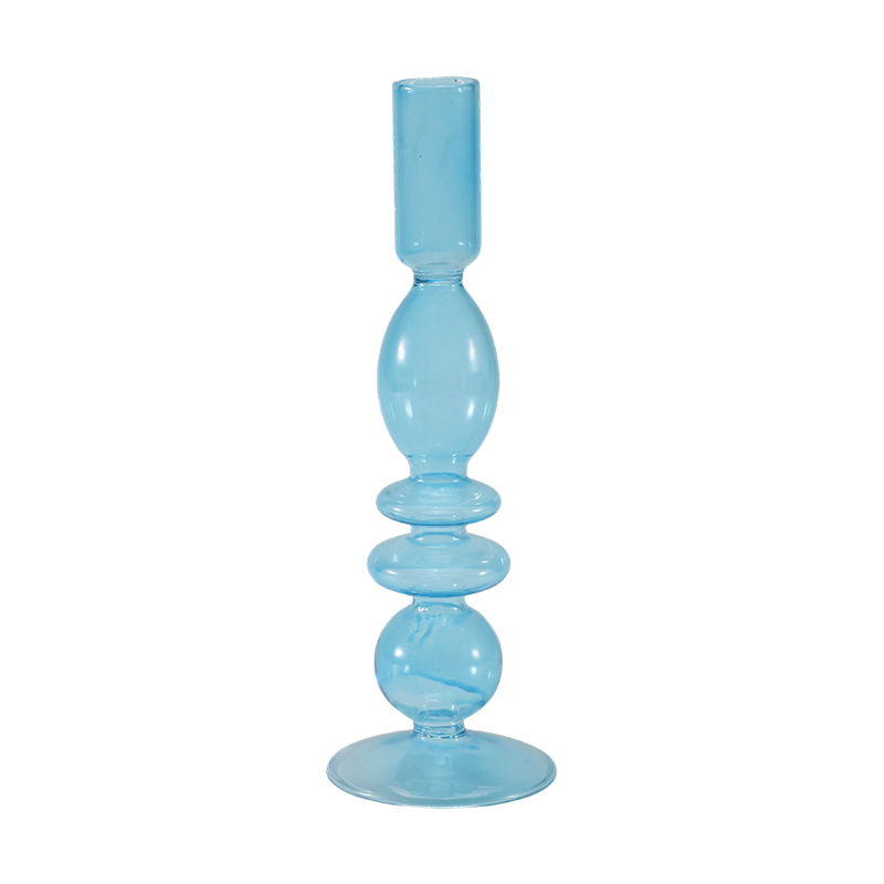 18cmColorful Glass Candle Holder Collection