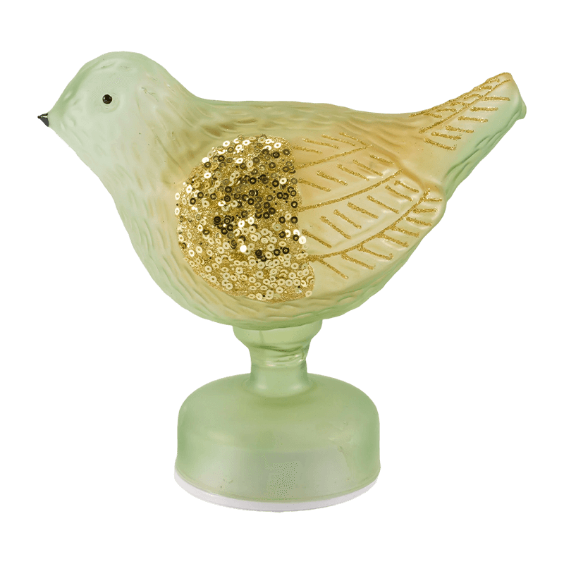 Glitter/Sequin Decorative Bird Tabletop Light  (with LED)