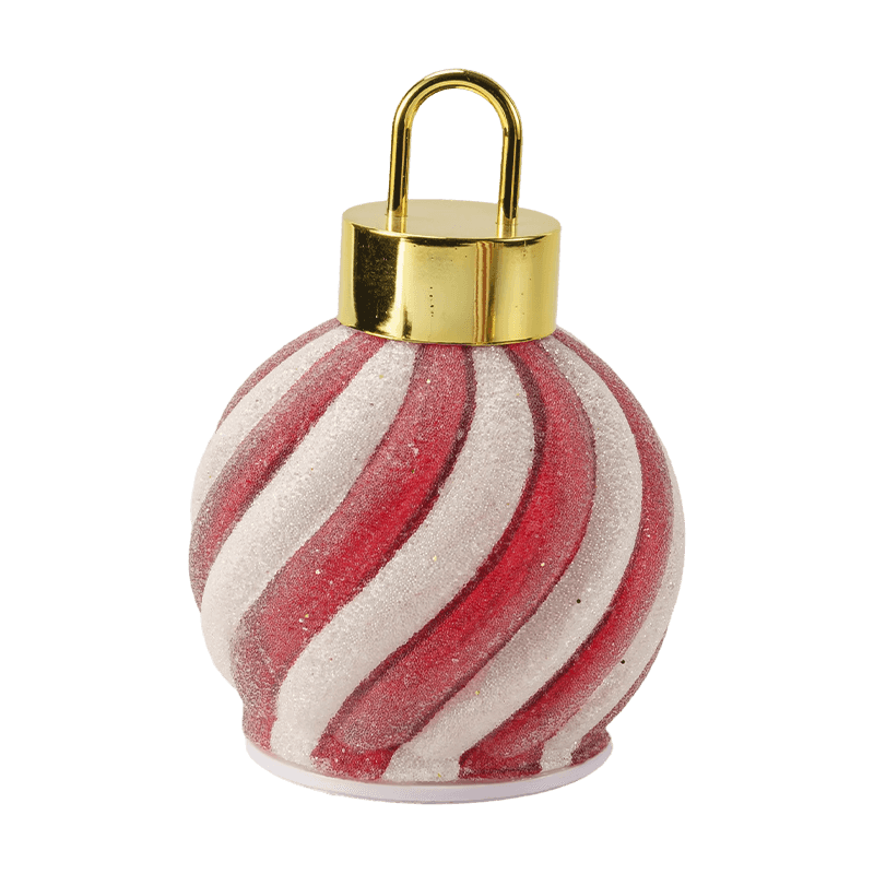 Golden Forest Scene LED Ball / Red-White  Stripe Ornament LED Ball (with LED)