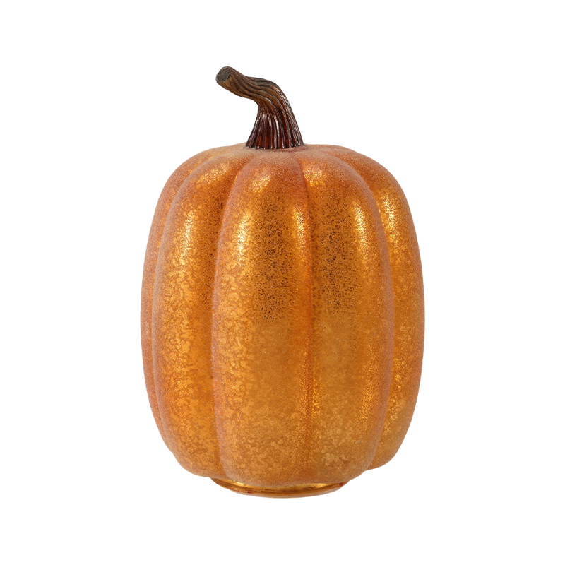 Flocked Pear-shaped Gourd / Metallic Glitter  Pumpkin Decor