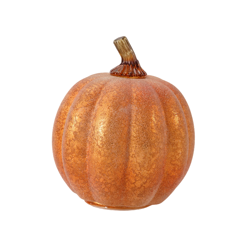 Flocked Pear-shaped Gourd / Metallic Glitter  Pumpkin Decor