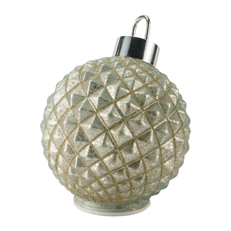 Textured Glass Christmas Bauble  (Ribbed / Diamond Quilted Styles)