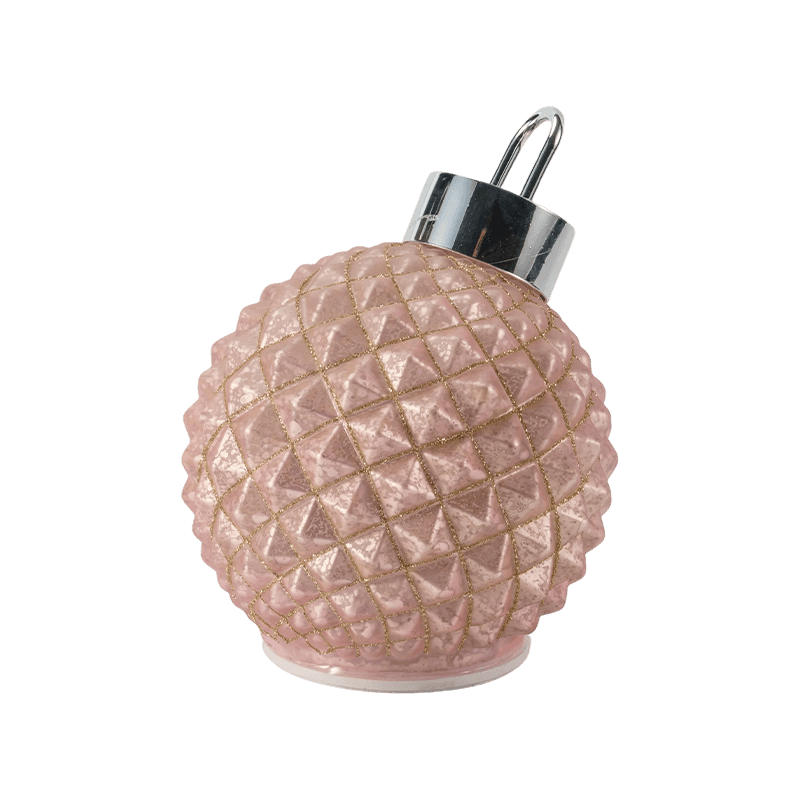Textured Glass Christmas Bauble  (Ribbed / Diamond Quilted Styles)