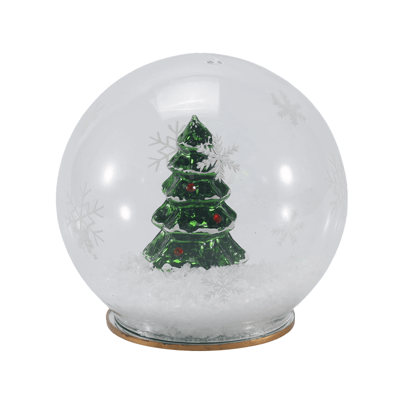 Festive Glass Globe Light  (Iridescent / Christmas Tree / Night Scene  / Snowman Styles)