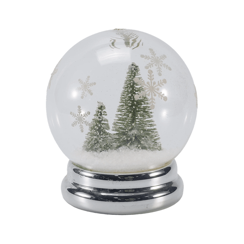 Festive Glass Cloche & Globe Light  (Angel / Nativity / Christmas Tree /  Deer Forest Styles)