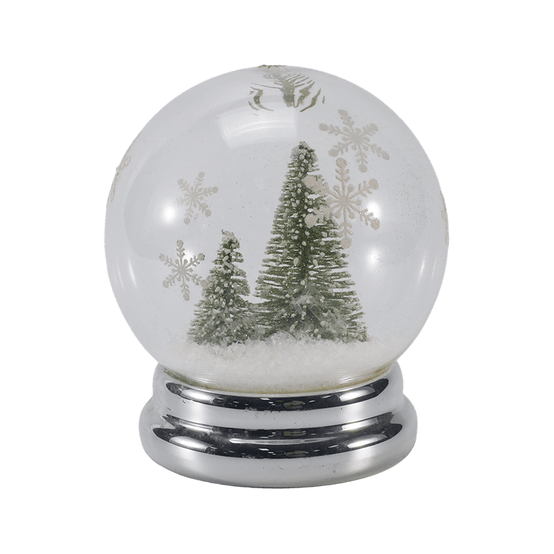Festive Glass Cloche & Globe Light  (Angel / Nativity / Christmas Tree /  Deer Forest Styles)