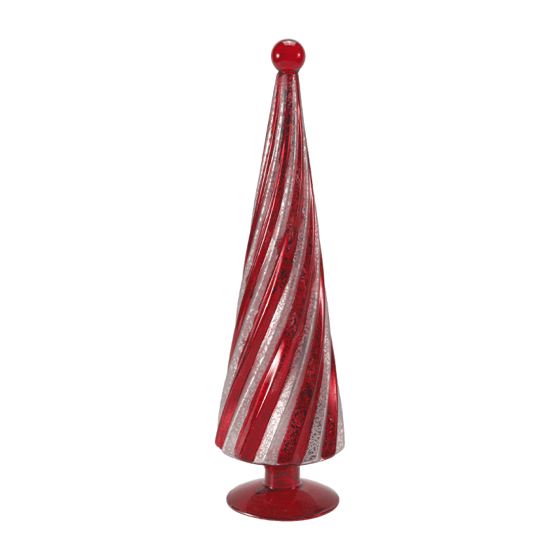 10*20 cm&10*25cm &10*30cmVintage Mercury Glass Swirl Christmas Tree