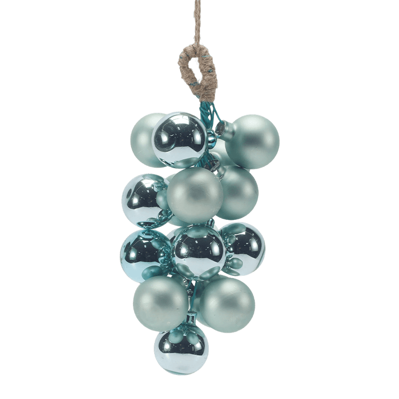 Grape Cluster Glass Christmas Ornament