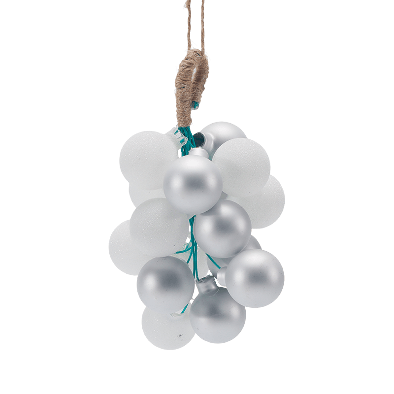 Grape Cluster Glass Christmas Ornament
