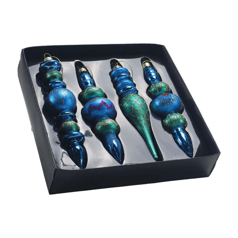 Hand-Blown Glass Christmas Ornament 