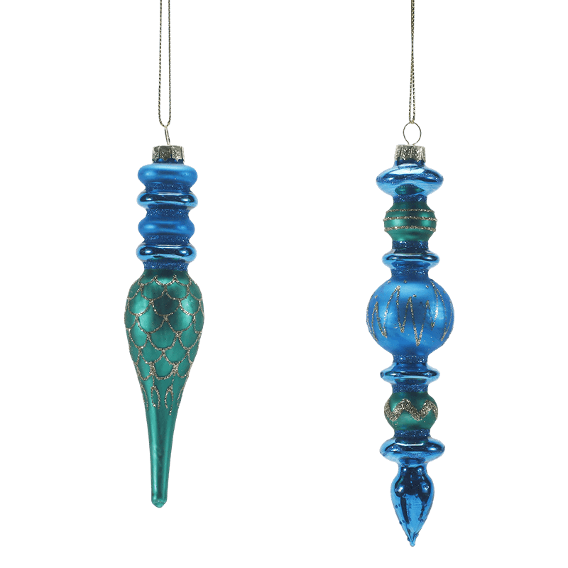 Hand-Blown Glass Christmas Ornament 