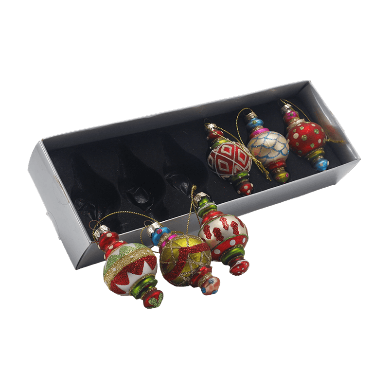 Hand-Blown Glass Christmas Ornament 
