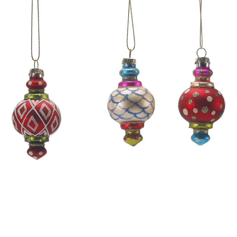 Hand-Blown Glass Christmas Ornament 