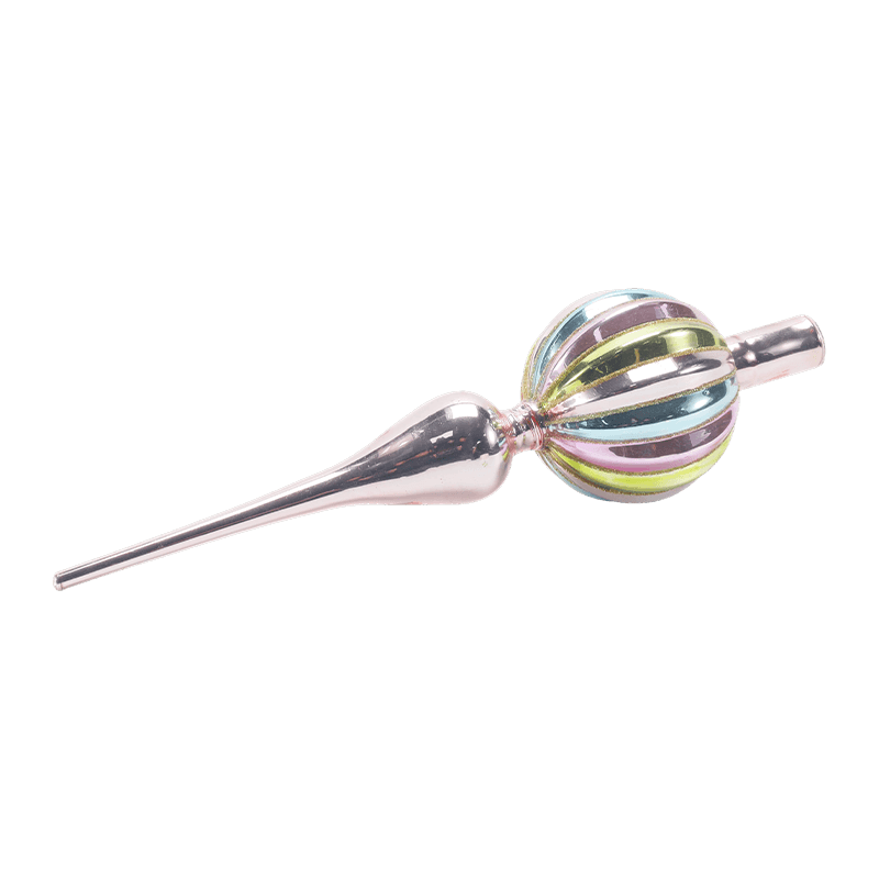 Hand-Blown Glass Christmas Tree Topper