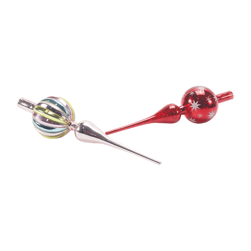 Hand-Blown Glass Christmas Tree Topper