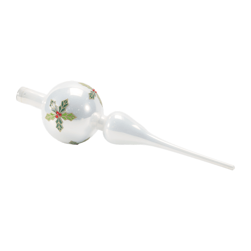 Hand-Blown Glass Christmas Tree Topper