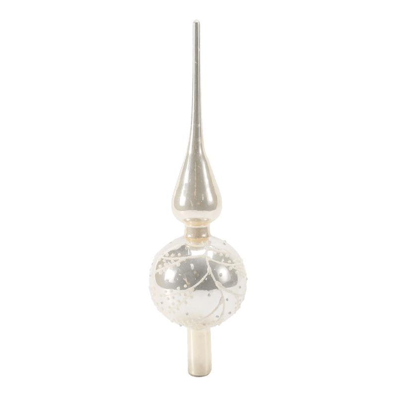 Hand-Blown Glass Christmas Tree Topper