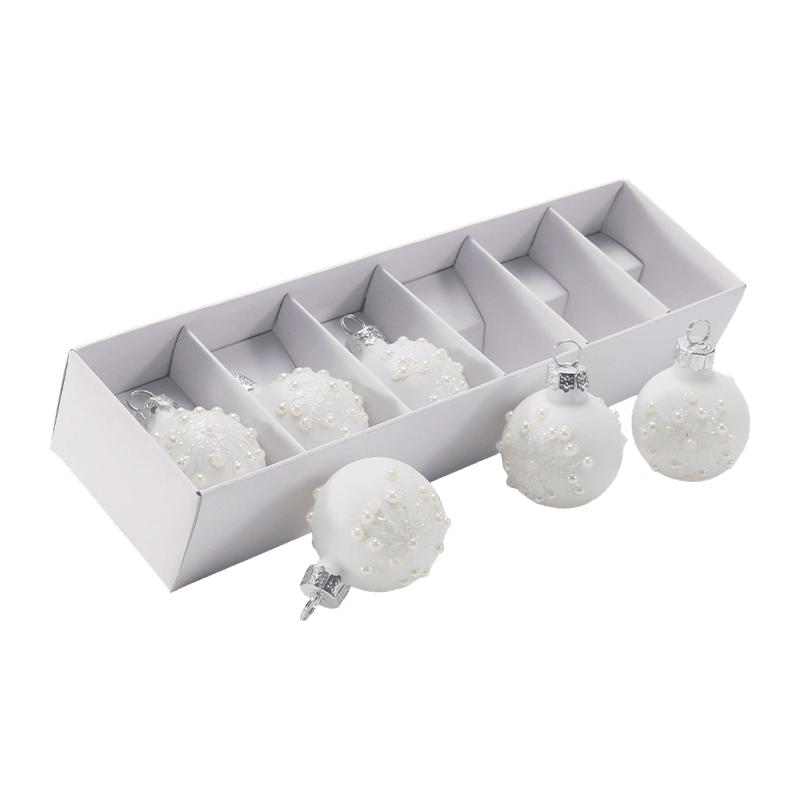 Festive Glass Christmas Ball Ornament Set