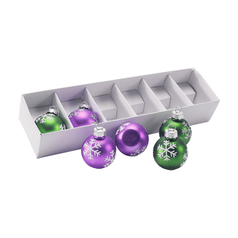 Festive Glass Christmas Ball Ornament Set