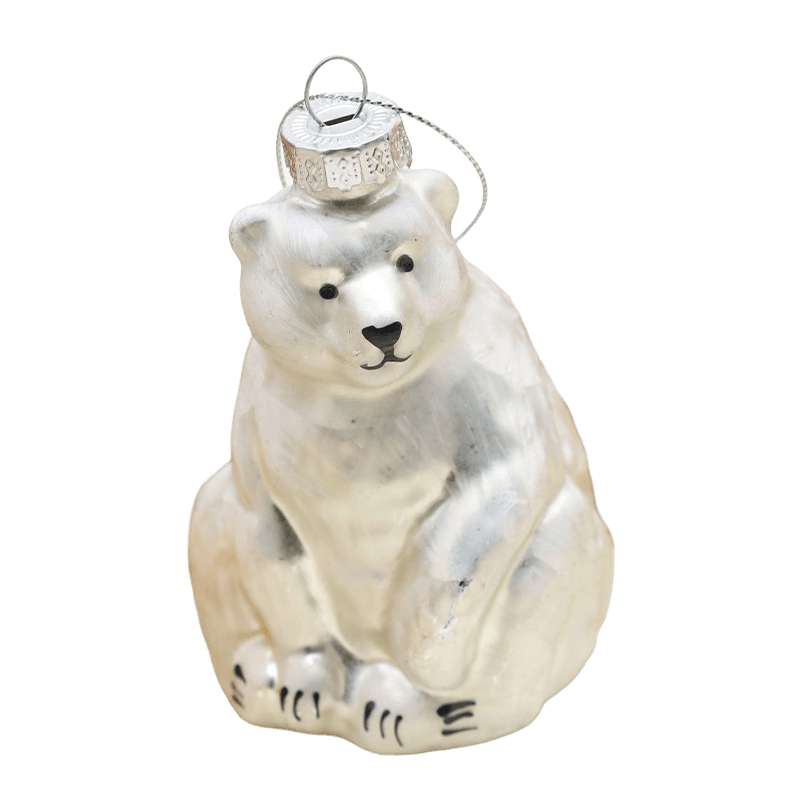 Animal-Shaped Christmas Glass Ornament Hanging Decor