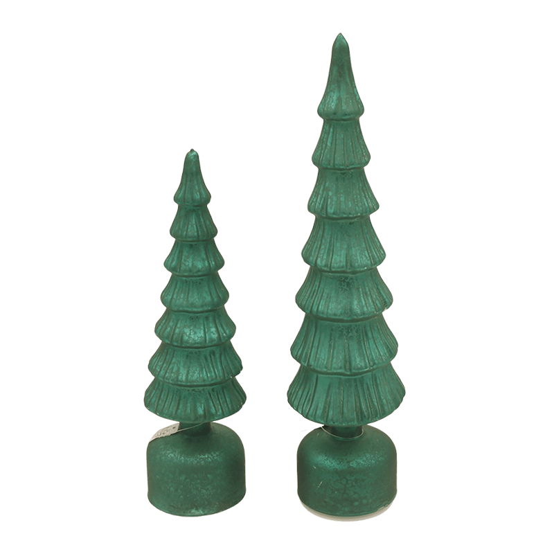 10×25/10×30 Glass LED Illuminated Christmas Tree Decorative Ornament