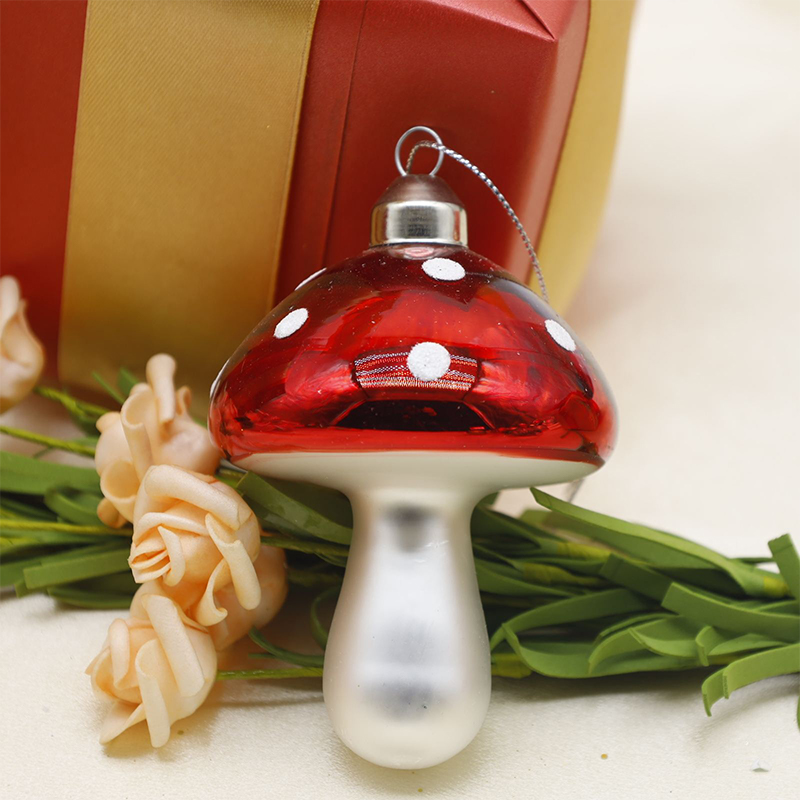 Vegetable-Shaped Christmas Glass  Hanging Ornaments