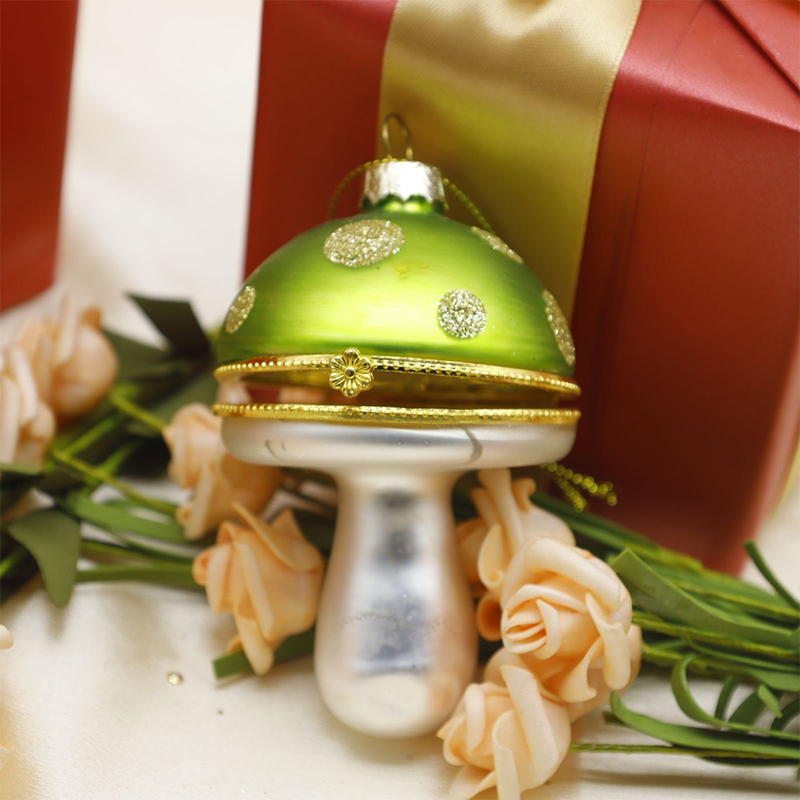 Vegetable-Shaped Christmas Glass  Hanging Ornaments
