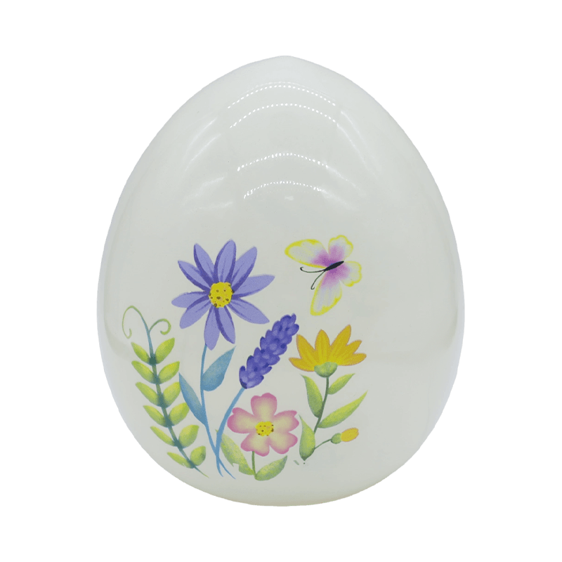 9*16cm LED Easter Hand-Painted Glass Egg Ornament